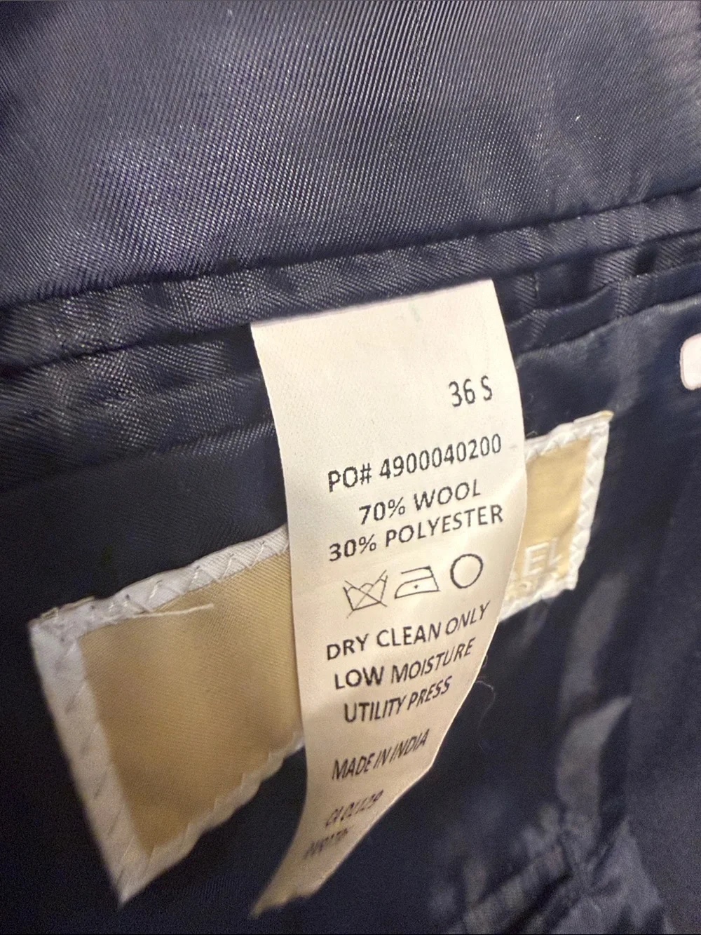 Michael Kors Men's Black Two-Button Sport Coat Blazer